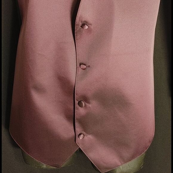 MEN'S LARR BRIO 3 PIECE FORMAL VEST & TIE SET 5XL - Picture 3 of 7